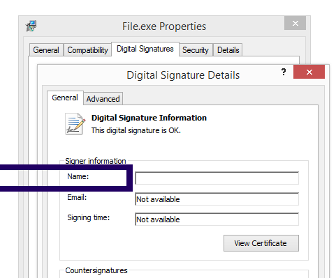 Screenshot of the SHIMANO INC. certificate